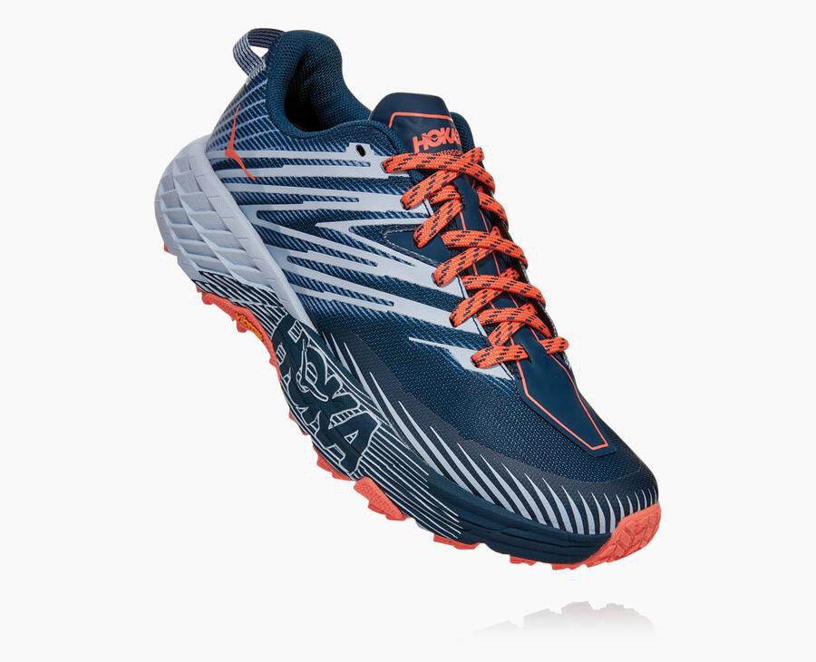 Hoka One One Trailove Tenisky Damske Námornícka Modrá/Biele - Speedgoat 4 - 35286-FAYJ